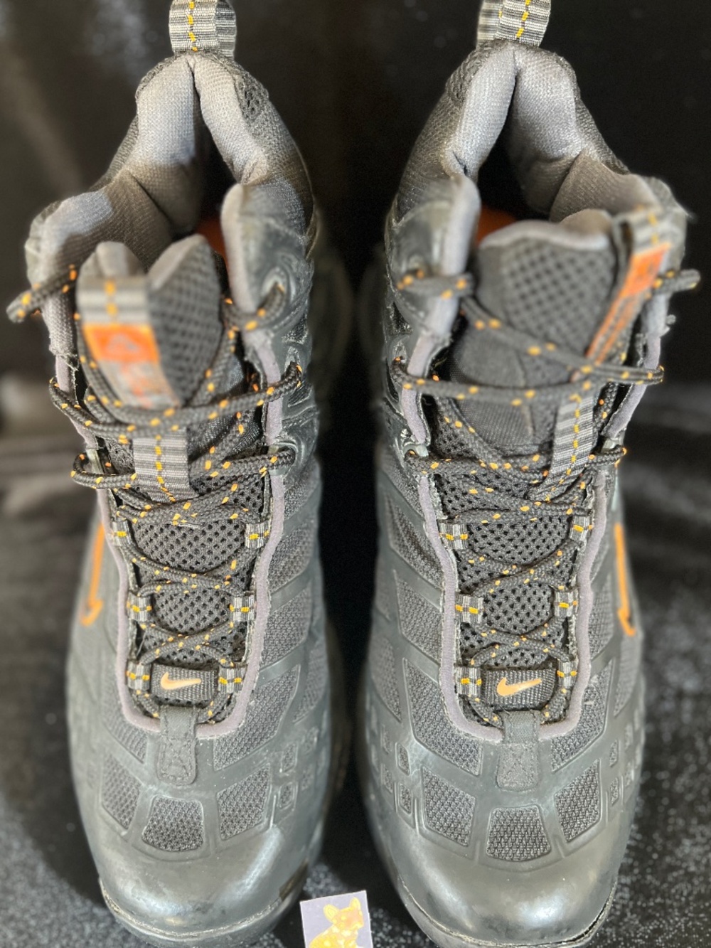 NIKE Air Zoom ACG Sneakers | Goretex XCR Black Orange Boots | Mens 8.5